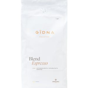 Кава GIDNA, бленд Espresso (80/20), зерно, 1кг